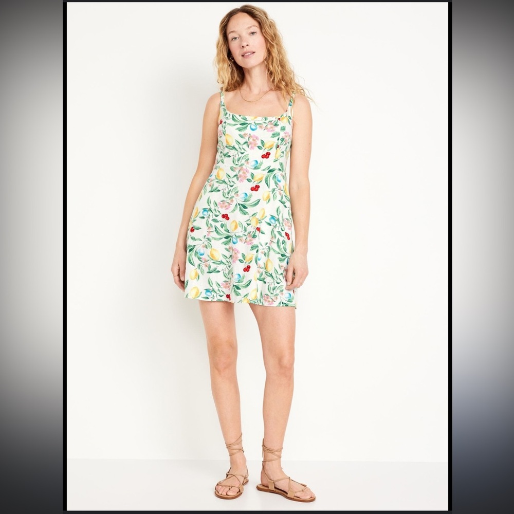 Old Navy Linen Blend Mini Dress